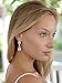 Mariell CZ Bridal Dangle Earrings with Bold Pear-Shaped Zircon Teardrops - Genuine Platinum Plated