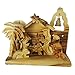 Zuluf Olivewood Olive Wood Bethlehem Nativity Scene Set Holyland | Christmas Home Décor | Comes with Holy Land Certificate NAT012