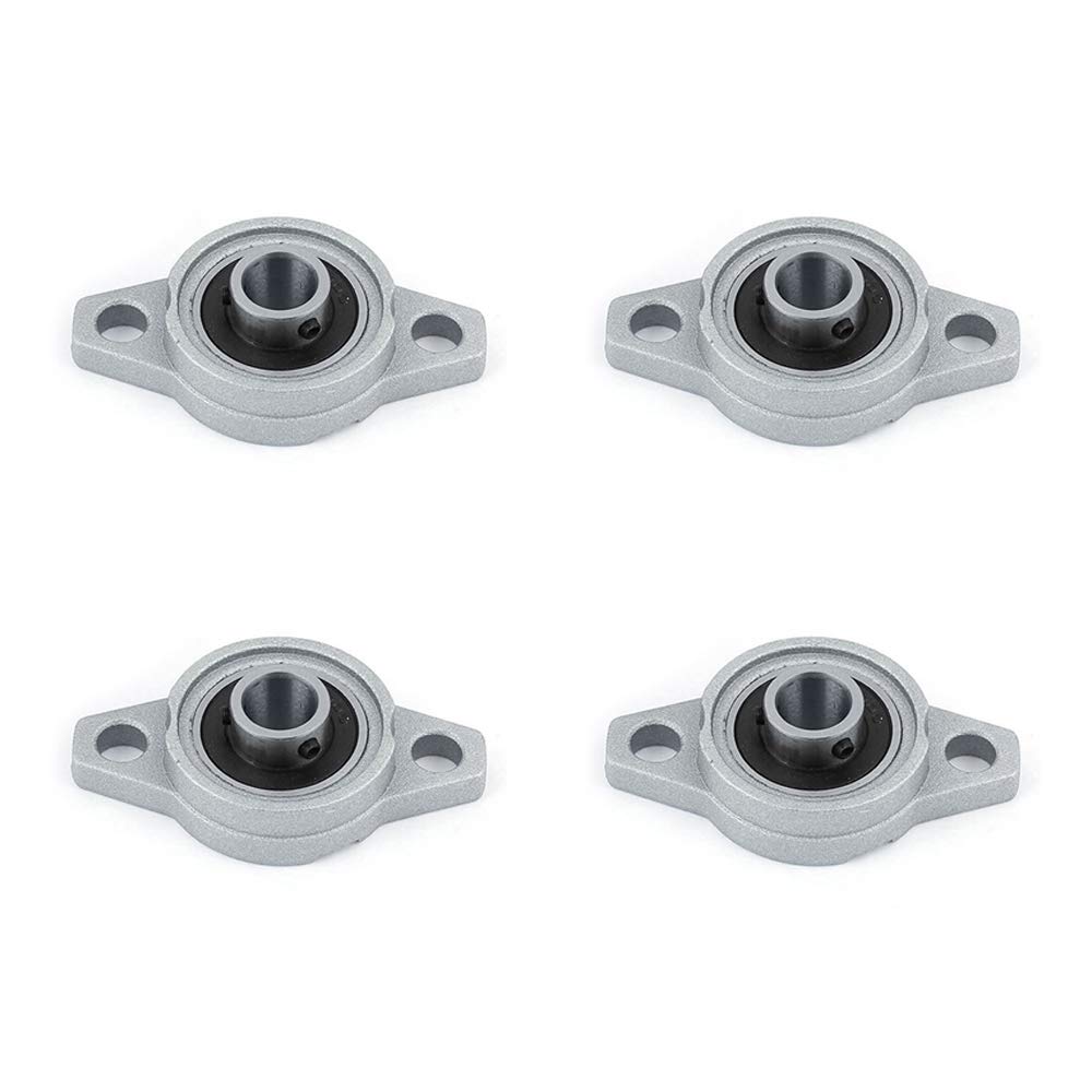 4 Pcs Zinc Alloy Self Aligning Pillow Block Bearing KFL000 / KFL001 / KFL08, FL08-8mm Bore