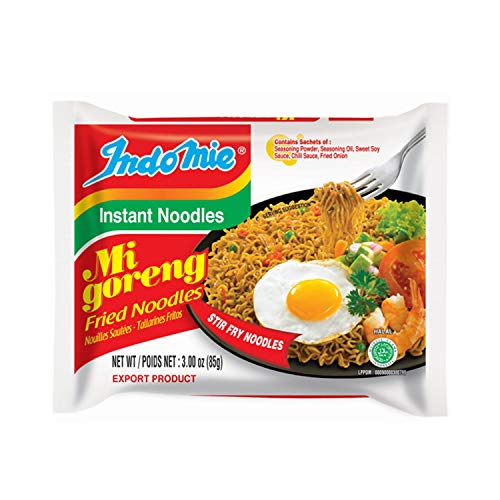 Indomie Mi Goreng Instant Stir Fry Noodles, Halal Certified, Original