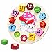 GYBBER&MUMU Little Star Wooden Blocks Toys Digital Geometry Clock Children's Educational Toy for Baby boy and Girl Gift
