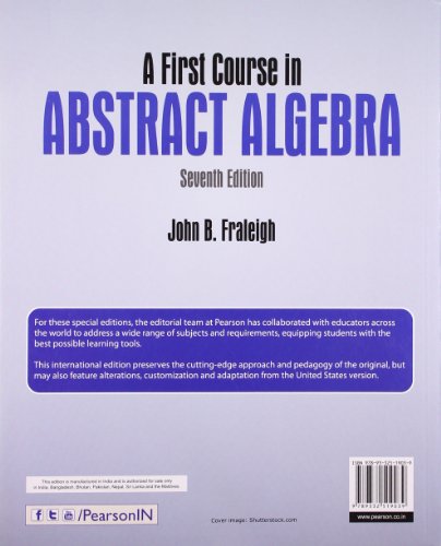 A First Course in Abstract Algebra, 7e 1