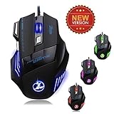 Zelotes 5500 DPI 7 Button LED Optical USB Wired Gaming Mouse Mice for Pro Gamer (Electronics)