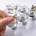 10pcs 30mm Clear Crystal Glass Knob, Marrywindix Drawer Cabinet Pull Handle Knob for Home Kitchen Drawer