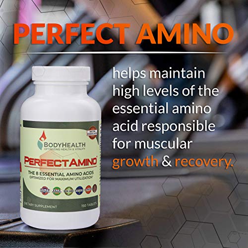 BodyHealth PerfectAmino Tablets (1PK), All 8 Essential Amino Acids with