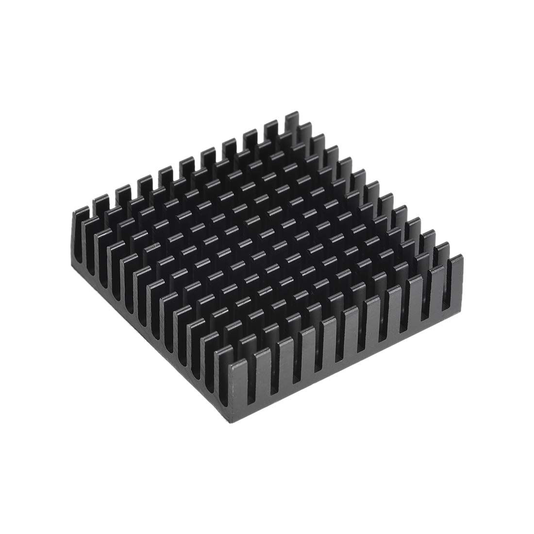 sourcing map 11x40x40mm Black Aluminum Heatsink Thermal Adhesive Pad Cooler for Cooling 3D Printers