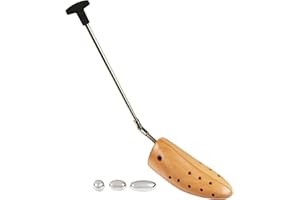 FootFitter Premium Professional Boot Stretcher for Men & Women, Wooden Expander for Wide Feet & Leather Boots, Stretching Aid