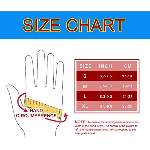 image for HuwaiH Bike Gloves Gel Pad Shock-Absorbing | Anti-Slip Outdoor Sports 