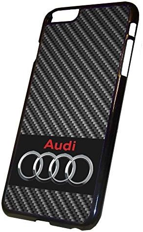 Audi Simulated Carbon Fiber iPhone 6 PLUS Hard Case Black, By Sublifascination, USA 230, DOES NOT FIT THE IPHONE 6 (4.7\'\')