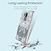 LK Case for LG G7, LG G7 ThinQ, [Shock Absorbing] White Henna Mandala Floral Lace Clear Design Printed Air Hybrid with TPU Bumper Protective Case Cover