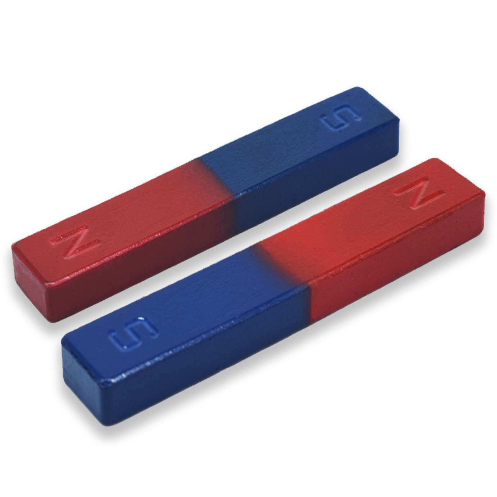 Magnet Educational Long Alnico Bar Magnet Small with North South Identified for Students Teachers Science Education 2Pcs