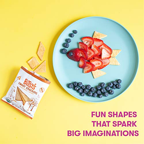 Bitsy's Organic Crackers | Tree Nut and Peanut Free | Vitamin and Mineral Filled Snacks for Kids - 4 Pack Variety