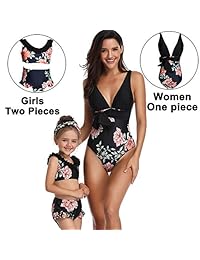 Traje de baño familiar con volantes para damaes y niñas, traje de baño para mamá e hija
