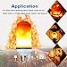 LED Flame Effect Light Bulb 5W 1300K Flame LED Bulbs with Upside Down Effect 3 Modes Flame Light Bulb E26 Based for Halloween Home/Hotel/Bar Party Decoration by LUXON