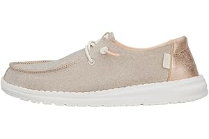 HEYDUDE Women’s Wendy Metallic Sparkle Slip-On Shoes | Stylish Fashion Loafers for Women | Lightweight & Comfortable
