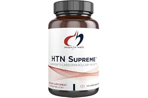 Designs for Health HTN Supreme - Cardiovascular Support with Bonito + Grape Seed Extract Supplement Designed to Help Promote