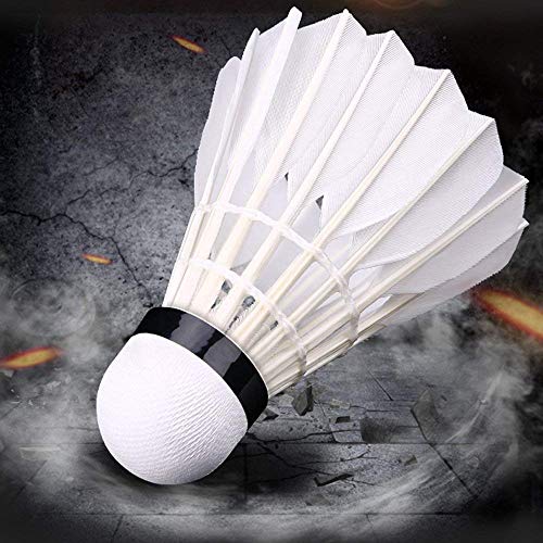 ZHENAN 12-Pack Advanced Goose Feather Badminton Shuttlecocks with Great Stability and Durability,Shuttlecock Indoor Outdoor Sports Hight Speed Training Badminton Birdies Balls - Thumbnail 6