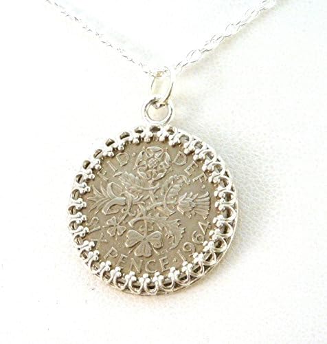 Wedding Sixpence Necklace | Good Luck Sixpence Necklace | Bridal Gift