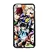 My Hero Academia Anime Manga Comic Theme Case for iPhone 6 Plus/6S Plus (5.5 Inch) TPU Silicone Gel Edge + PC Bumper Case Skin Protective Printed Phone Full Protection Cover