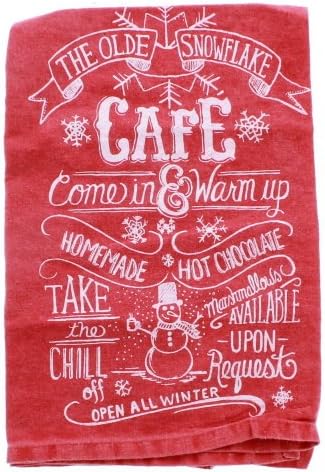 Primitives By Kathy Kitchen Towel "The Olde Snowflake Cafe"