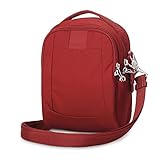 Pacsafe Metrosafe LS100 Anti-Theft Cross-Body Bag, Vintage Red