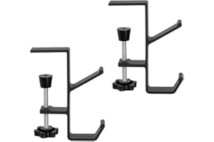 PLUS TARD 2Pcs Desk Hook, Purse Hook for Desk Adjustable Bag Holder for Table, Hooks for Backpacks Under Counter Table Hanging Storage, Workspace Organizer Holder