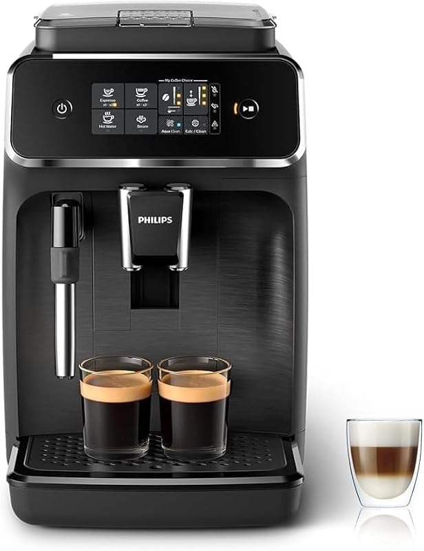 PHILIPS 2200 Macchina Caffè Automatica, 2 bevande, Montalatte