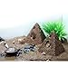 Amakunft Egyptian Pyramids Resin Aquarium Ornament, Reptile Shrimp Fish Hideouts Hiding Cave Fish Tank Landscaping Ornament (3 Packs)