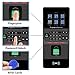 HFeng Door Access Control System Kit IP/TCP RFID Biometric Fingerprint Keypad Electric Bolt Lock+ Power Supply Support USB/RS485 Attendance Machine 3000 User Capacity 125KHz EM Key Card