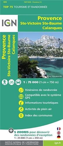 Provence - Ste-Victoire - Ste-Baume - Calanques 2014: IGN.75035 by (Map)