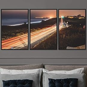 signwin 3 Piece Framed Canvas Wall Art Colorful...