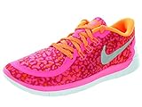Nike Girl's Free 5.0 Print Running Shoe