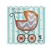 Koala Little Stretchy 4 in 1 Car Seat Canopy Nursing Breastfeeding Cover, Grey and White
