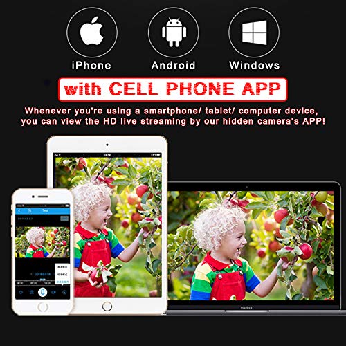 Mini Spy Camera 1080P Hidden Camera (Include a 64G SD Card), with Audio