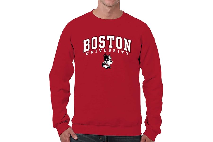 NCAA College Sweatshirt Fleece Crewneck Pullover for Men and Women | Officially licensed NCAA college gameday crewneck pullover - 9 oz fleece lined sweatshirt with arch and logo design