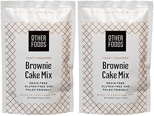 Gluten Free Chocolate Brownie Cake Mix | Made with Cassava Flour | Paleo Friendly – Grain, Dairy, Almond & Soy Free - Easy Bake Baking Mix, by Other Foods (Pack of 2)