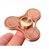 Spinner Fidget Spinner, Red Cooper EDC Fidget Spinner Hands Spinner With Ceramic Bearing, Smoothy Spins Up to 5 Mins- Coin Design