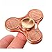 Spinner Fidget Spinner, Red Cooper EDC Fidget Spinner Hands Spinner With Ceramic Bearing, Smoothy Spins Up to 5 Mins- Coin Design