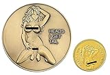 Pin Up Babe Set Good Luck Challenge Coins - Gift for Men by Thompson Emporium