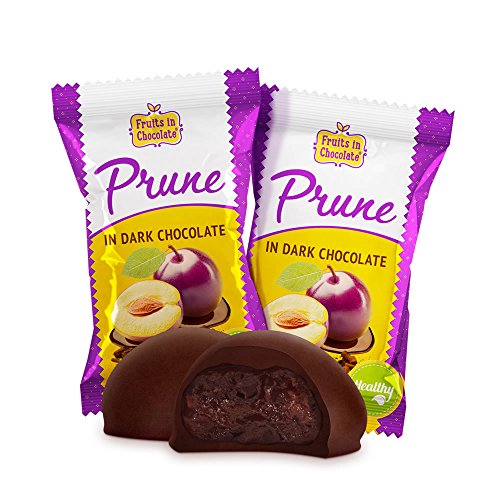 Dark Chocolate Covered Prunes, 6 Oz Bag (Pack of 12) - Thumbnail 4