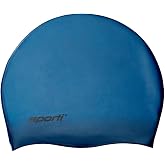 Sporti Unisex-Adult Silicone Swim Cap, Athletic Bathing Caps, Interior Grip | Non-slip Design, Lightweight Feel, Hair Coverage, Lap Training, Easy Wear, Latex-Free, Athletic Bathing Caps, For Women &amp; Men