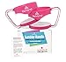 BeYond Hot Pink 2-Pack Handles for 30 oz Yeti Rambler Tumbler - Hotpink with White Anti-Slip Rubber Trim - Fits YETI RTIC Ozark Trail SIC and Other Cooler Cups - Gift-quality Box (Handles Only)