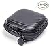 SUNGUY [2-Pack] Black Snakeskin Square Carrying Cases with Internal Mesh Pocket for iPod MP3 Earphone Bluetooth Headset Headphone Parts and Accessories Charging Cable (Black)