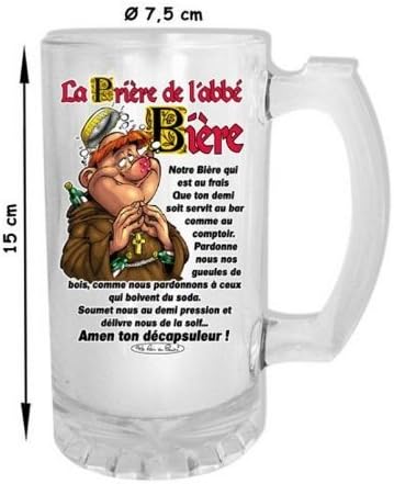 Chope Humoristique De L Abbe Biere Amazon Fr Cuisine Maison