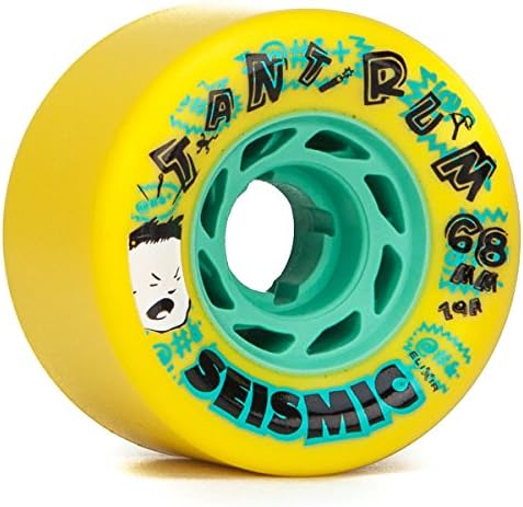 Seismic Tantrum Longboard Wheels - 68mm 79a Yellow