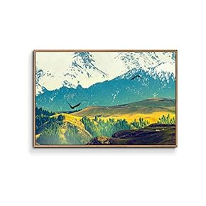 Framed Canvas Wall Art for Living Room, Bedroom Plain Canvas Prints for Home Decoration Ready to Hang - 16x24 inches