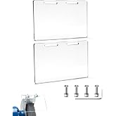 OSFTBVT Bench Grinder Eye Shield Safety Guards Replacement 4x6in -2Pack | Universal Bench Grinder Safety Guards，Protective Cover for Bench Top Grinder, Grinder Spark Guard， High Transparency