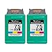 Valuetoner Remanufactured Ink Cartridge Replacement for HP 75XL High Yield CH624BN CB338WN (2 Tri-Color) 2 Pack