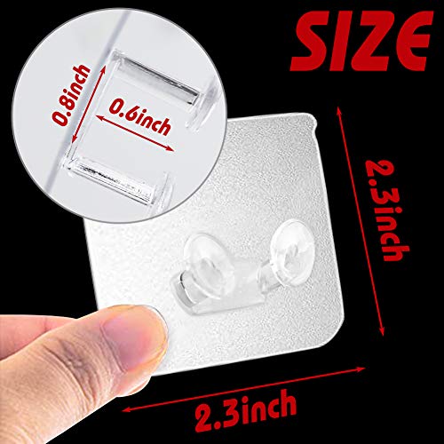 LOVEINUSA 40 pcs Adhesive Toothbrush Holder,2.3 inch Adhesive Razor Holder Toothbrush Hanger Toothbrush Holder for Home Bathroom Bedroom Office