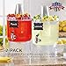 2 Pack Cold Beverage Drink Dispenser Stackable 1.75 Gallon with Chalkboard Label